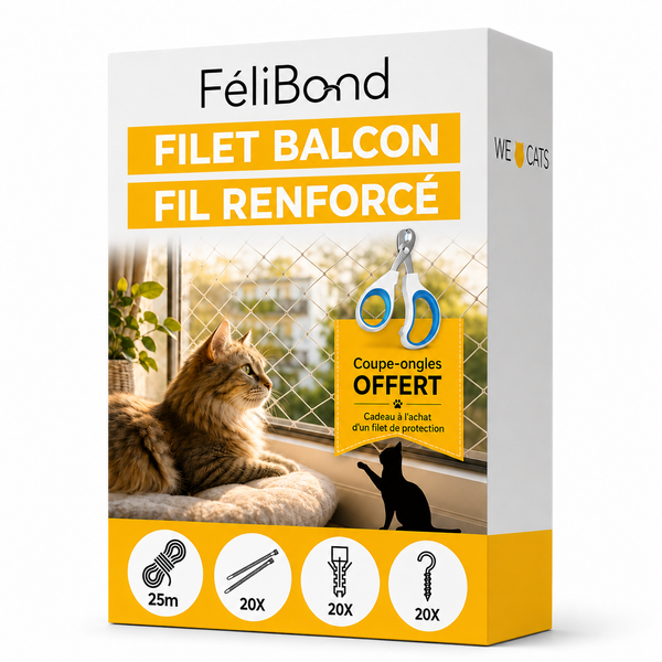 Filet de protection pour chat - Balcon & Fenêtre