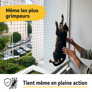 Filet de protection pour chat - Balcon & Fenêtre